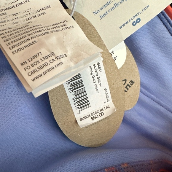 prAna Women's Presolana Bottom Swim Size Medium  NWT Morning Glory Blossom - Picture 3 of 3